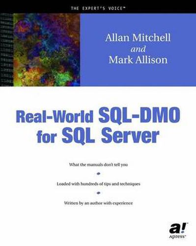 Cover image for Real-World SQL-DMO for SQL Server