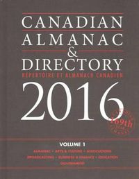 Cover image for Canadian Almanac & Directory, 2016