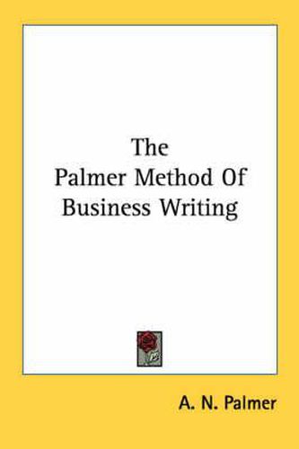 Cover image for The Palmer Method of Business Writing