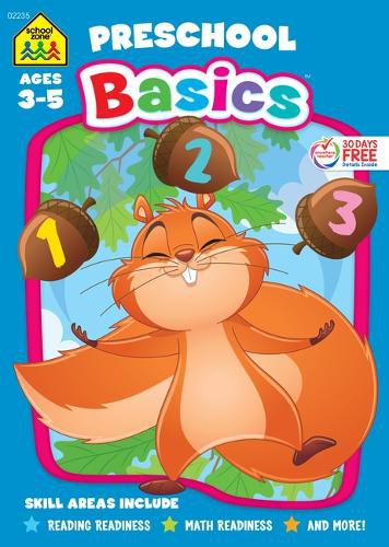 Cover image for School Zone Preschool Basics 64-Page Workbook