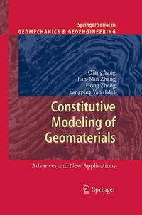 Cover image for Constitutive Modeling of Geomaterials: Advances and New Applications