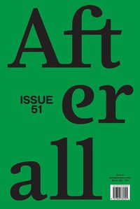 Cover image for Afterall: Spring/Summer 2021, Issue 51