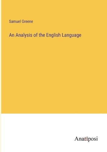 Cover image for An Analysis of the English Language
