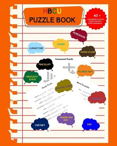 Cover image for HBCU Puzzle Book: Crosswords, Puzzles & Word Scrambles