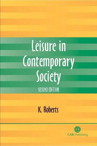 Cover image for Leisure in Contemporary Society