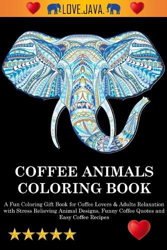 Cover image for Coffee Animals Coloring Book