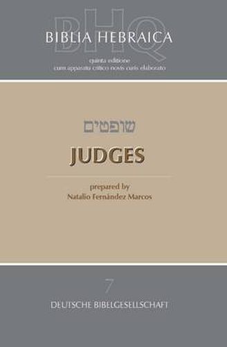 Cover image for Biblia Hebraica Quinta Judges