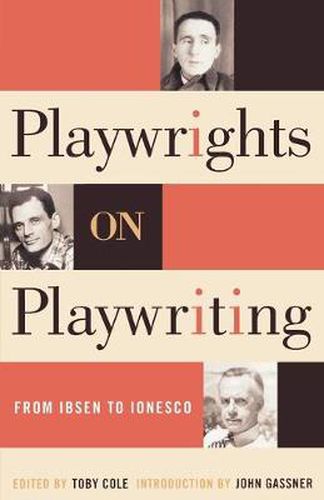 Cover image for Playwrights on Playwriting: From Ibsen to Ionesco