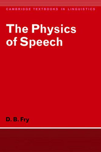 Cover image for The Physics of Speech