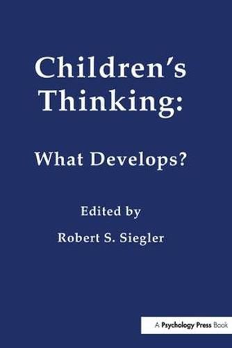 Cover image for Children's Thinking: What Develops?