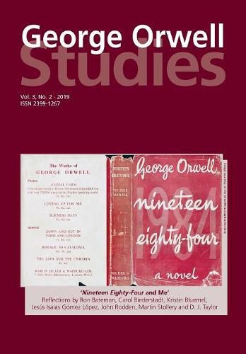 Cover image for George Orwell Studies Vol.3 No.2