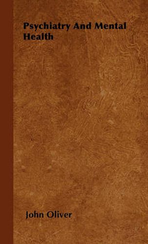 Cover image for Psychiatry And Mental Health