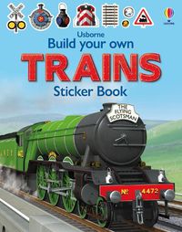 Cover image for Build Your Own Trains Sticker Book