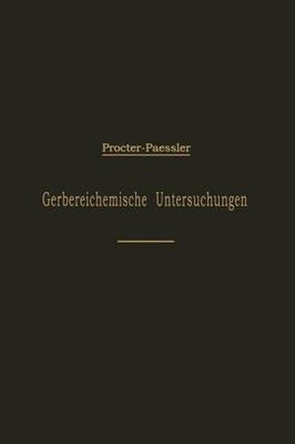 Cover image for Leitfaden Fur Gerbereichemische Untersuchungen