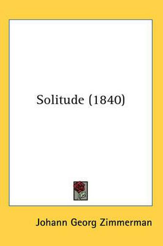 Cover image for Solitude (1840)