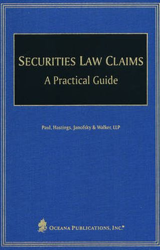 Cover image for Securities Law Claims: A Practical Guide