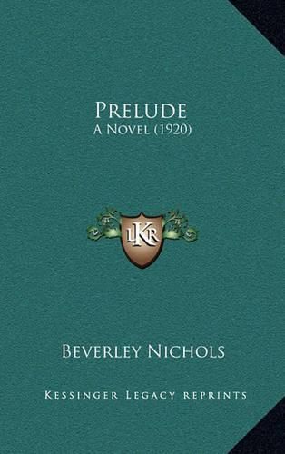 Cover image for Prelude: A Novel (1920)