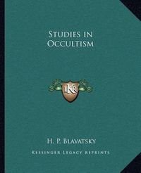 Cover image for Studies in Occultism