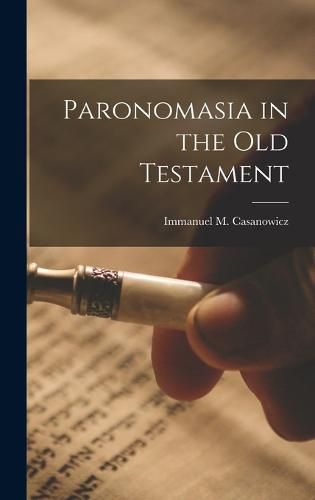 Cover image for Paronomasia in the Old Testament