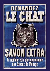 Cover image for Carnet Blanc: Le Chat, Savon Extra, Affiche, 1895