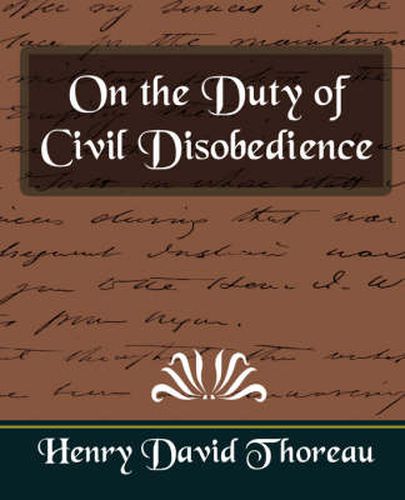 Cover image for On the Duty of Civil Disobedience (New Edition)