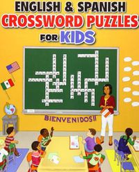 Cover image for English and Spanish Crossword Puzzles for Kids