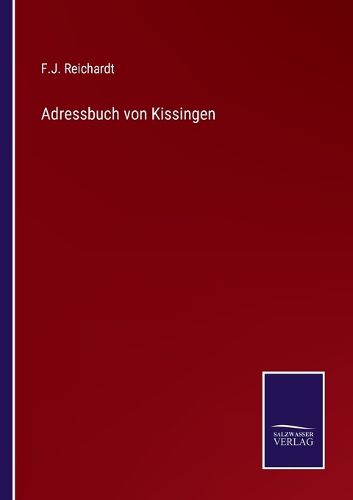 Cover image for Adressbuch von Kissingen