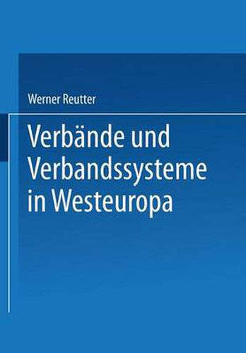 Cover image for Verbande und Verbandssysteme in Westeuropa