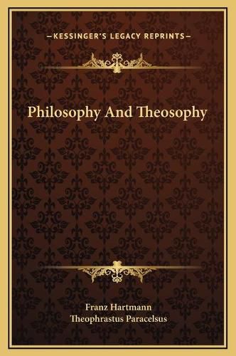 Cover image for Philosophy and Theosophy