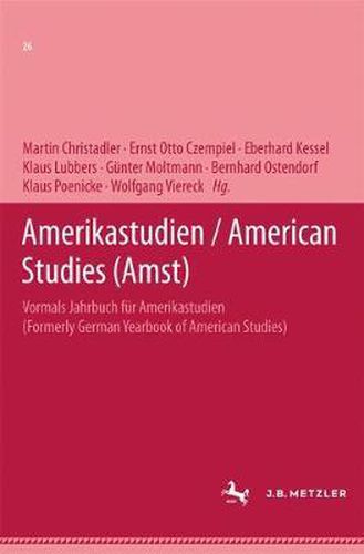 Cover image for Amerikastudien / American Studies