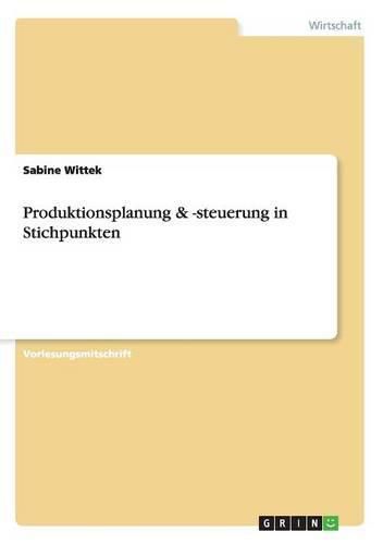 Cover image for Produktionsplanung & -steuerung in Stichpunkten