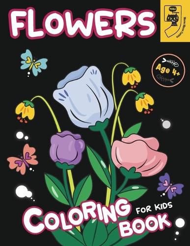 Cover image for Flower Coloring Book for Kids