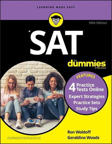 Cover image for SAT For Dummies, Book + 4 Practice Tests Online, 10th Edition