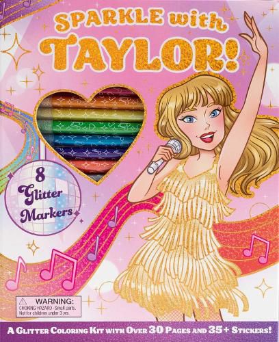 Cover image for Sparkle with Taylor! A Glitter Coloring Kit