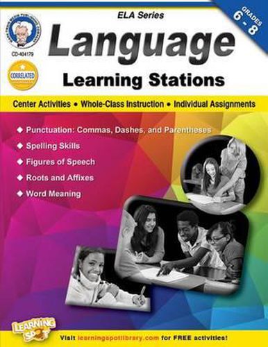 Cover image for Language Learning Stations, Grades 6-8