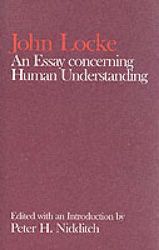 Cover image for John Locke: An Essay concerning Human Understanding