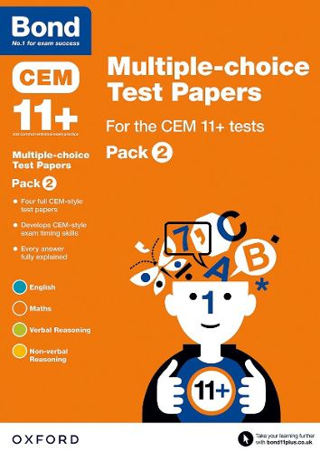 Bond 11+: Multiple-choice Test Papers for the CEM 11+ tests Pack 2