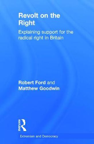 Cover image for Revolt on the Right: Explaining Support for the Radical Right in Britain