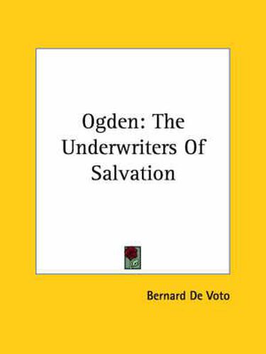 Cover image for Ogden: The Underwriters of Salvation