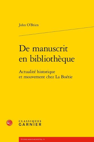 Cover image for de Manuscrit En Bibliotheque