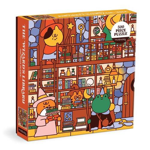 Cover image for The Wizard's Library 500 Piece Family Puzzle