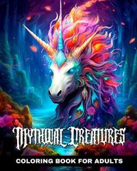 Cover image for Mythical Creatures Coloring Book for Adults