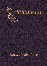 Cover image for Statute law