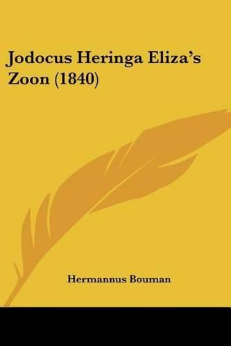 Cover image for Jodocus Heringa Eliza's Zoon (1840)