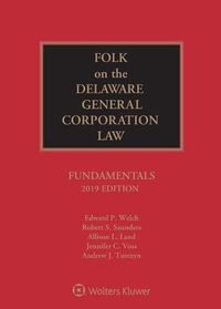 Cover image for Folk on the Delaware General Corporation Law: Fundamentals, 2020 Edition