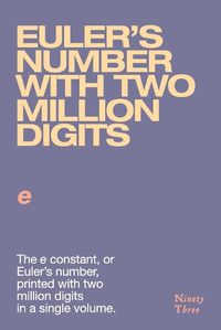 Cover image for Euler's number with two million digits