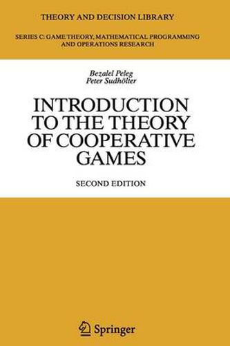 Cover image for Introduction to the Theory of Cooperative Games