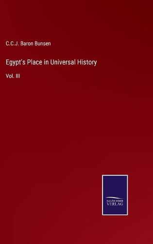 Cover image for Egypt's Place in Universal History