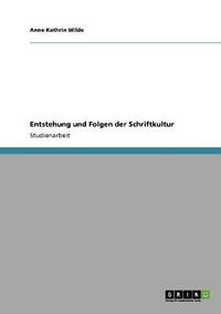 Cover image for Entstehung und Folgen der Schriftkultur