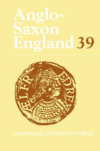 Cover image for Anglo-Saxon England: Volume 39